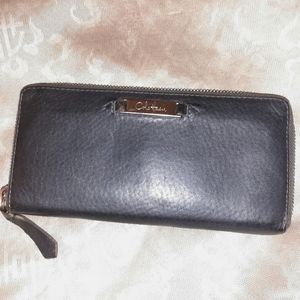 COLE HAAN Continental Zip Around Wallet Fits Your Cell Phone Wallet